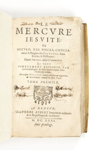 [GODEFROY, Jacques]
Le Mercure jésuite :...