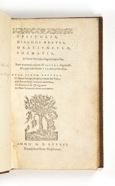 Estienne, Henri
Epistolia, dialogi breves,...