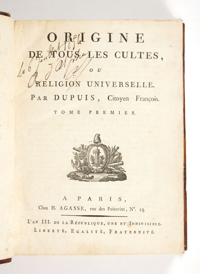 DUPUIS, Charles-François
Origine de tous...