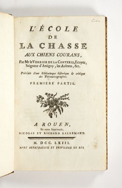 LE VERRIER DE LA CONTERIE, Jean-Baptiste...
