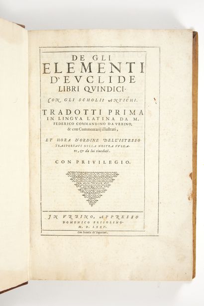 EUCLIDE
De gli Elementi d'Euclid libri quindici....