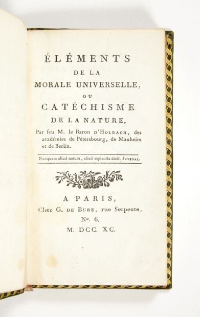 HOLBACH, Paul-Henri Thiry, baron
Elements...
