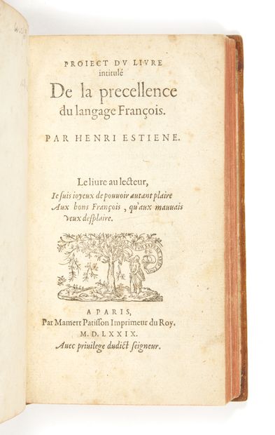 Estienne, Henri
Proiect du livre de la precellence...