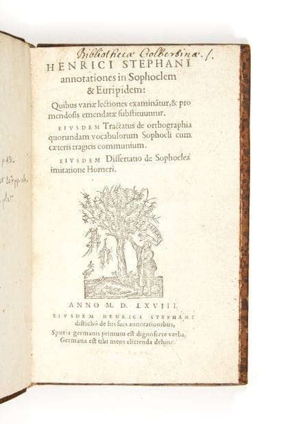 Estienne, Henri
Annotationes in Sophoclem...