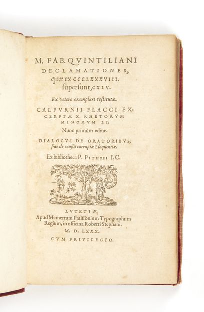 QUINTILIANUS (pseudo)
Declamationes. - CALPURNIUS...