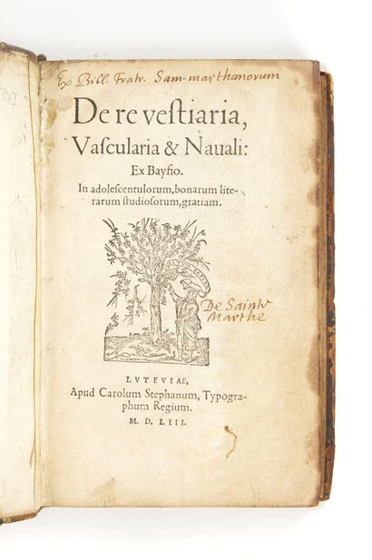 ESTIENNE, Charles
De re vestiaria, vascularia...