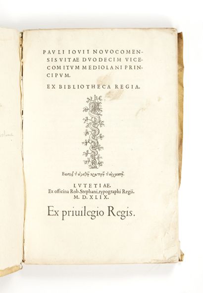 Giovio, Paolo
Vitae duodecim vicecomitum...