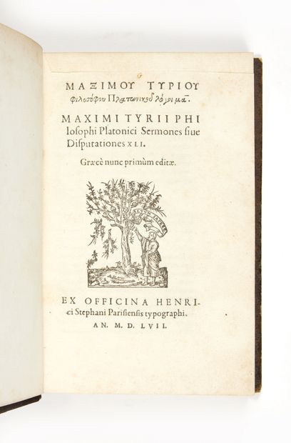MAXIMUS TYRIUS
[Graece] Sermones sive disputationes...