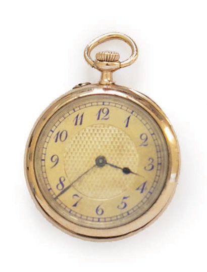 SET OF 2 14k (585) gold NECKWATCHES AND A...