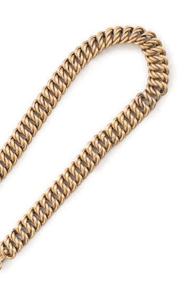 14 carat (585) gold chain with curb chain,...