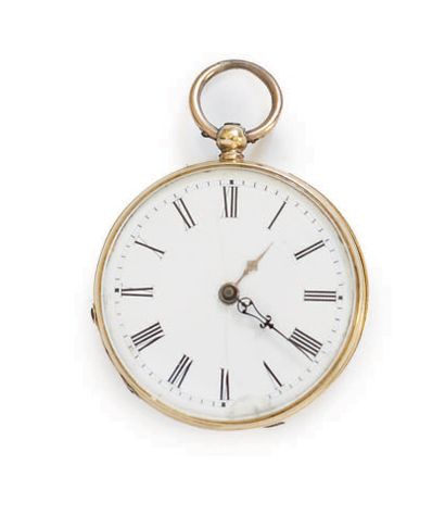 LOT OF 3 14k (585) yellow gold collar watches,...