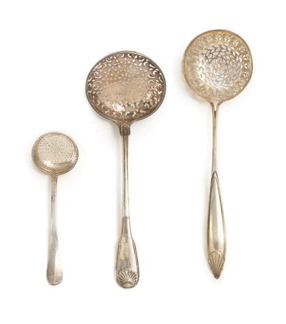 LOT OF THREE SILVER SPOONS Antwerp & Brussels,...