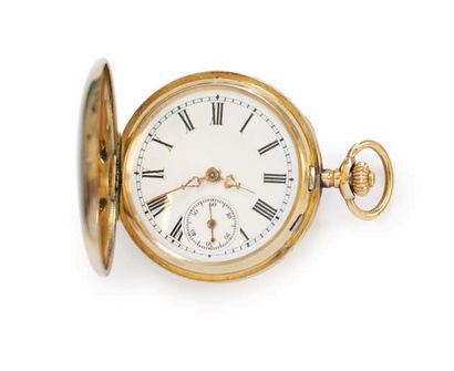 LOT OF 3 14k (585) yellow gold NECKWATCHES...