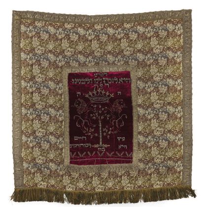 TORAH CURTAIN Probably Alsace, 1887
In its...