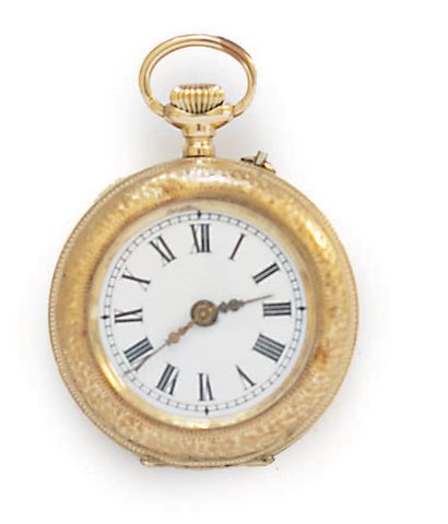 SET OF 2 14k (585) gold NECKWATCHES AND A...