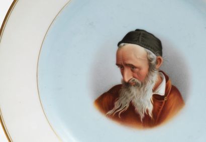 RARE PAIR OF RUSSIAN DECORATIVE PAINTED PORCELAIN...