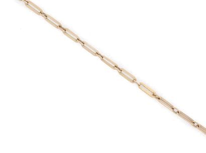 CHAINE en or 14 carats (585) à maille à anneaux...