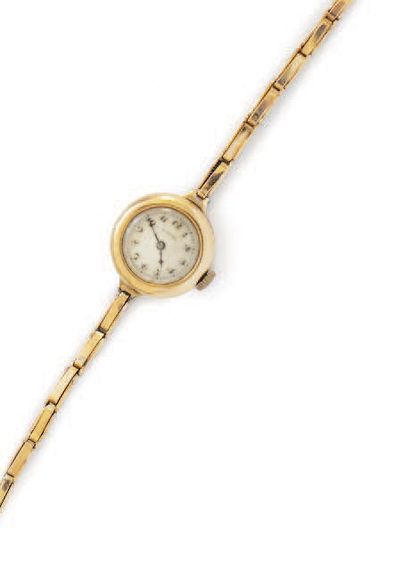 SET OF 2 14k (585) gold NECKWATCHES AND A...