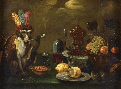 ÉCOLE FLAMMANDE DU XVII/XVIIIe SIÈCLE
Smoking...