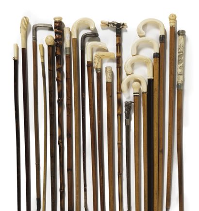 SET OF 21 CANES Austro-Hungarian Empire,...