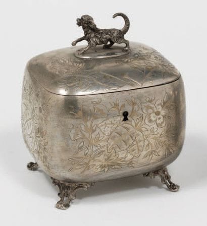 SILVER SUGAR BOX Austro-Hungarian Empire,...