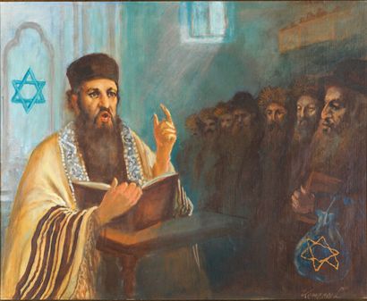 LAZLO KEMENY
Rabbi's Sermon
Hungary, ca....
