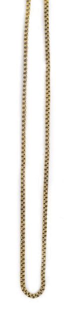 14K gold chain (585) with interlaced link,...