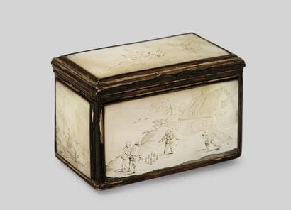 SILVER, GOLD AND PEARL BOX Antwerp, 1777
Date...