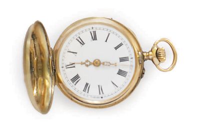 LOT OF 4 NECKWATCHES in 14k (585) yellow...