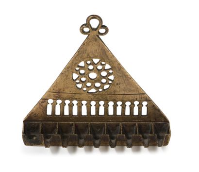 RARISSIVE HANUKA LAMP IN BRONZE France, 13th...