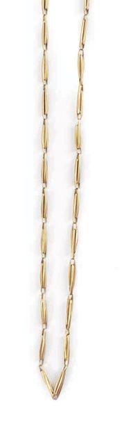 14 carat (585) gold filigree chain, Austro-Hungarian...