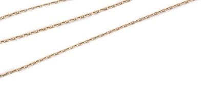 14 carat gold chain (585) with small rings,...