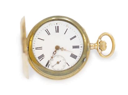 LOT OF 3 NECKWATCHES in 14k (585) yellow...