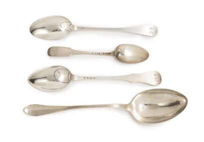 LOT OF FOUR RAGOUT SPOONERS Tournai, Ghent,...