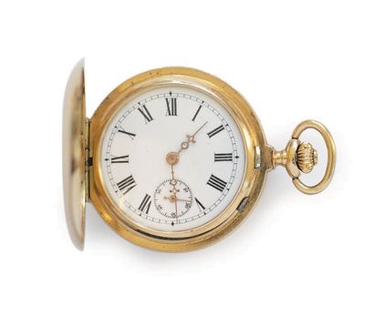 LOT OF 3 14k (585) yellow gold NECKWATCHES...