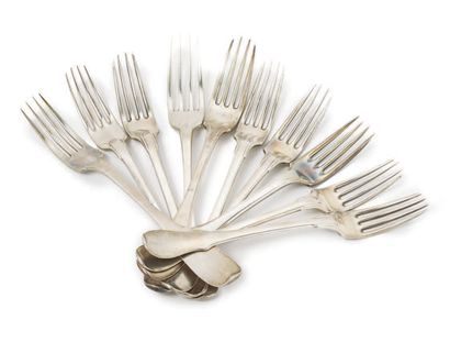 LOT OF 10 FORKS AND 12 SPoons Belgium (mostly...