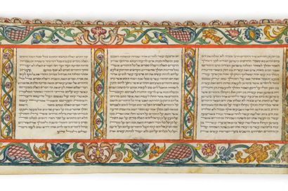 ESTHER'S ROLL MANUSCRIBE ON PARCHMENT Probably...