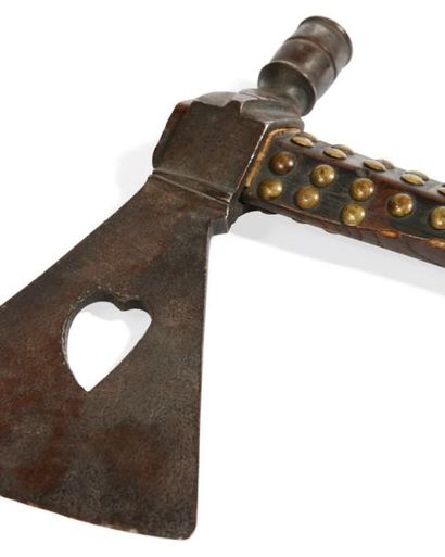 AMÉRIQUES
PIPE «TOMAHAWK» en bois au manche...
