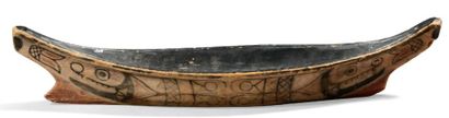 AMÉRIQUES
MODÈLE RÉDUIT D'UN CANOÉ de guerre...