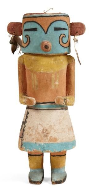 AMÉRIQUES
POUPÉE «KACHINA» sculptée dans...