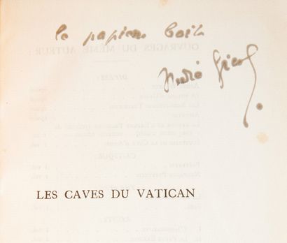 GIDE, André.
Les Caves du Vatican, sotie...