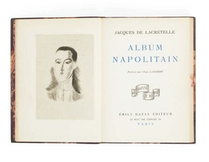 LACRETELLE, Jacques.
Neapolitan Album. Portrait...