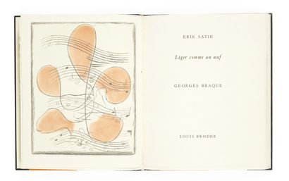 SATIE, Erik.
Light as an egg. Copper engraving...