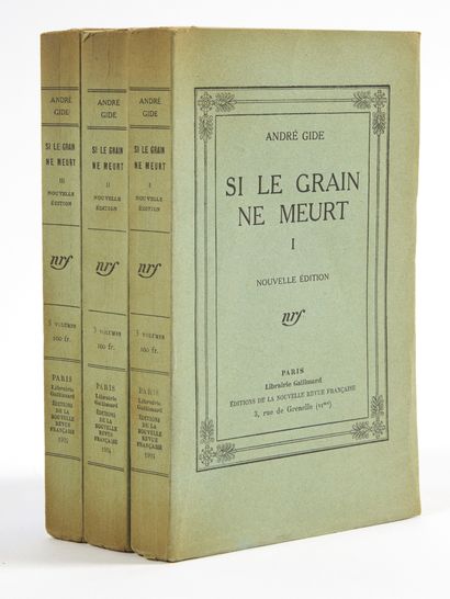 GIDE, André.
If the grain does not die. New...
