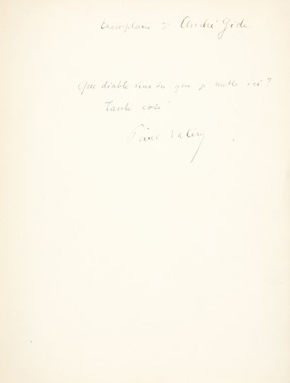 VALÉRY, Paul.
Charmes ou Poèmes. Paris, Éditions...