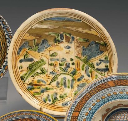 Italie du Nord. Petite coupe à décor à sgraffito...