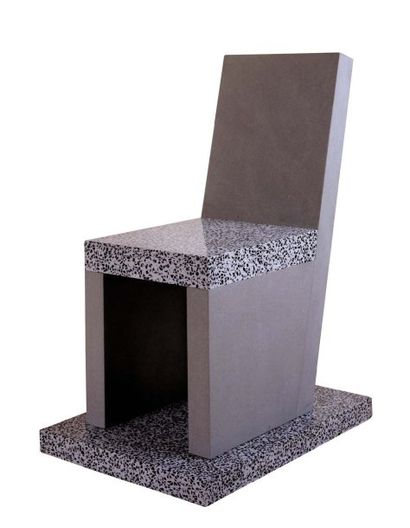 rare et importante Chaise sculpture 