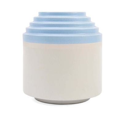 vase en céramique blanche de forme cylindrique...