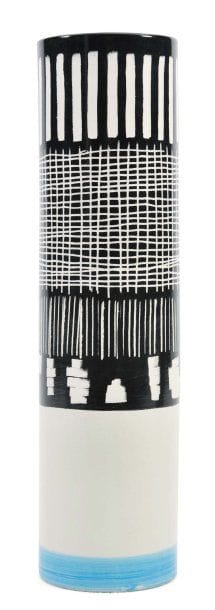 Vase en céramique de forme cylindrique à...