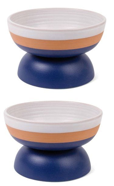 Paire de coupes à fruits en céramique émaillée...